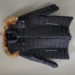 Marc New York Andrew Marc Faux Fur Hooded Puffer Jacket Women’s Size XL‎
